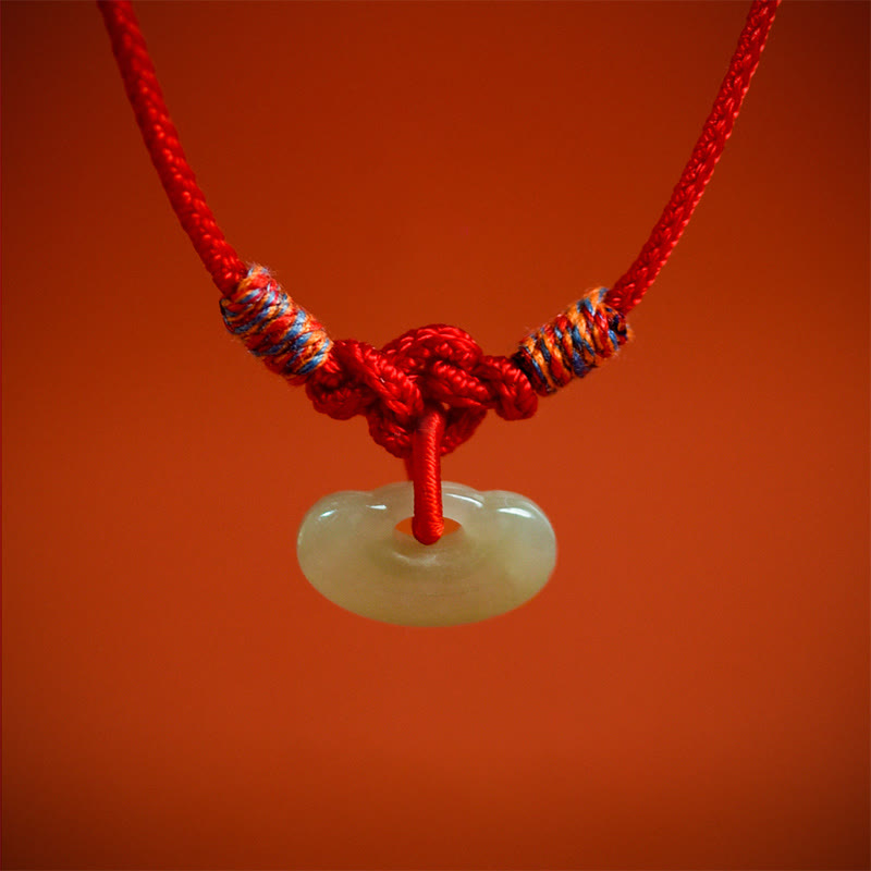 Buddha Stones Collar ajustable de protección para gatos y perros con hilo rojo trenzado de jade. - image 12