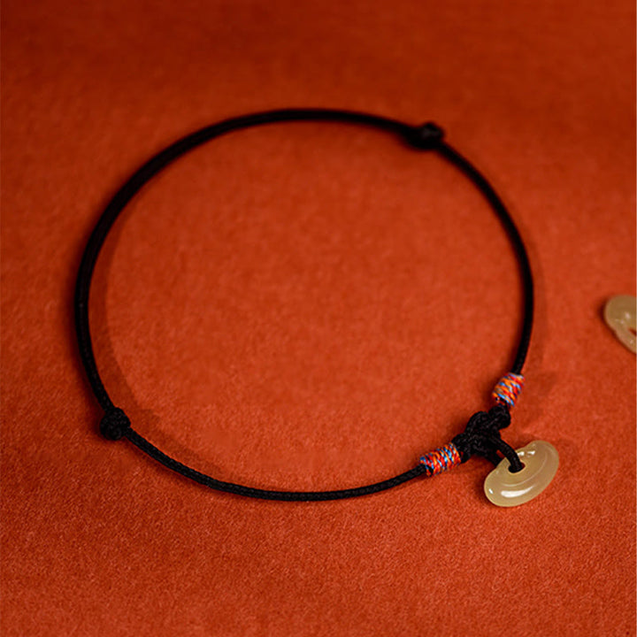 Buddha Stones Collar ajustable de protección para gatos y perros con hilo rojo trenzado de jade. - image 17