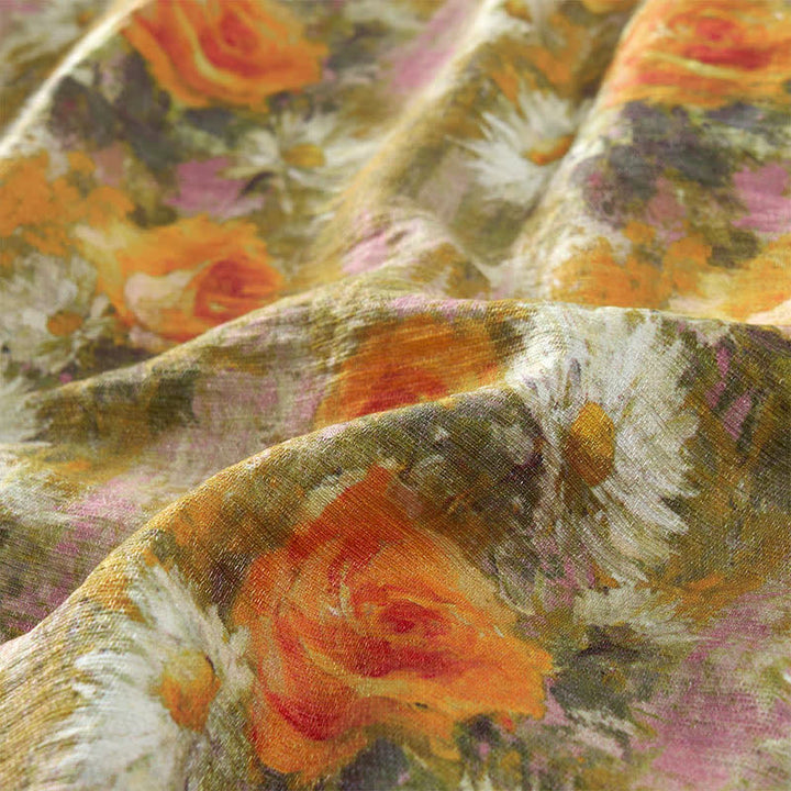 Vestido midi informal de algodón sin mangas con bolsillos y estampado de Buddha Stones, hecho a mano, a cuadros. - image 22