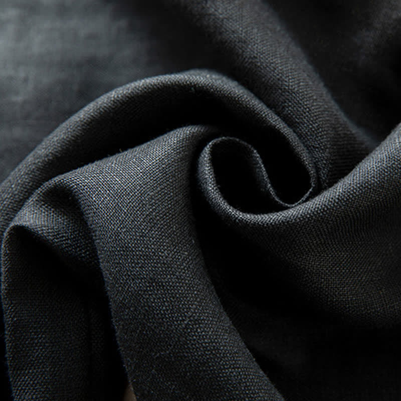 Buddha Stones Pantalones largos de mujer de primavera con cintura elástica alta, pernera ancha y bolsillos laterales. - image 36