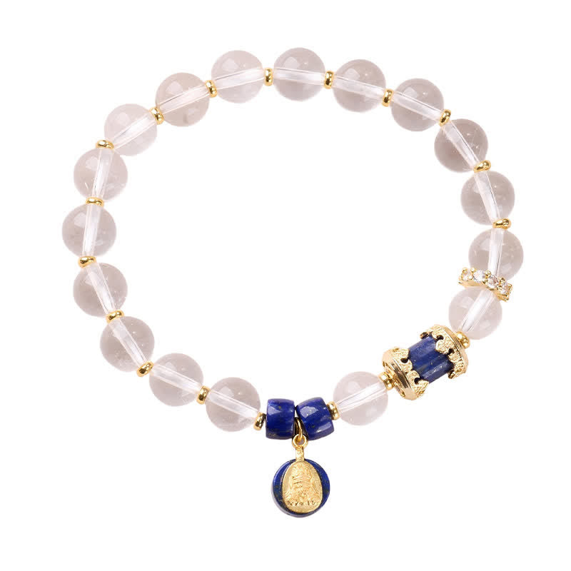 Buddha Stones Pulsera protectora Zakiram de cuarzo transparente - image 3