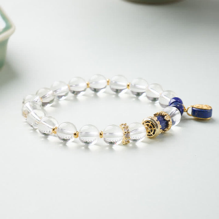 Buddha Stones Pulsera protectora Zakiram de cuarzo transparente - image 2
