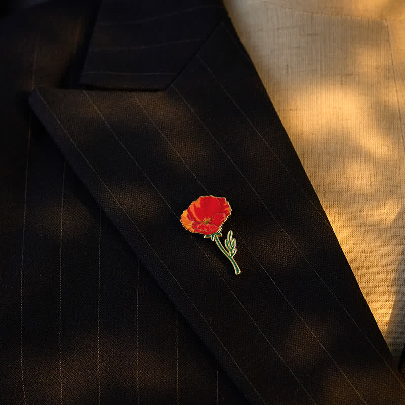 Buddha Stones Broche pequeño de cobre con forma de nomeolvides, amapola, lirio de los valles, hortensia y altramuz - image 9
