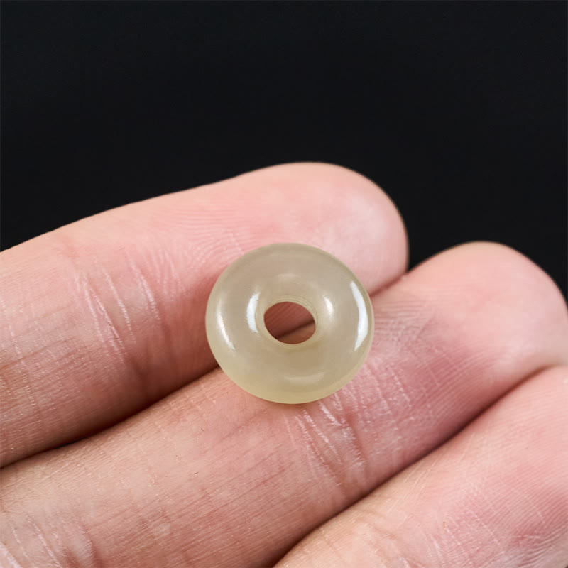 Buddha Stones Collar con colgante de jade verde natural con hebilla de la paz y la prosperidad. - image 14