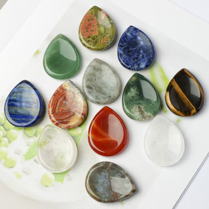 Buddha Stones Piedra antiestrés con forma de lágrima, cristal protector, decoración, 34*26*7,8 cm - image 32