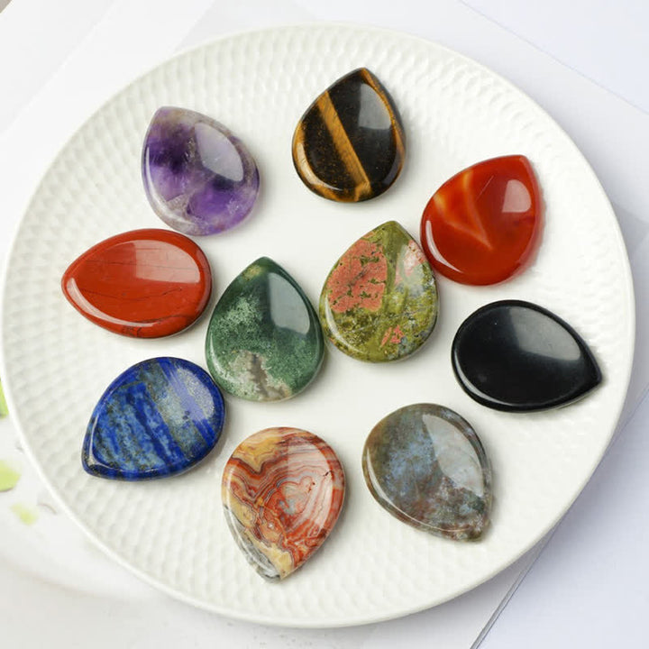 Buddha Stones Piedra antiestrés con forma de lágrima, cristal protector, decoración, 34*26*7,8 cm - image 31