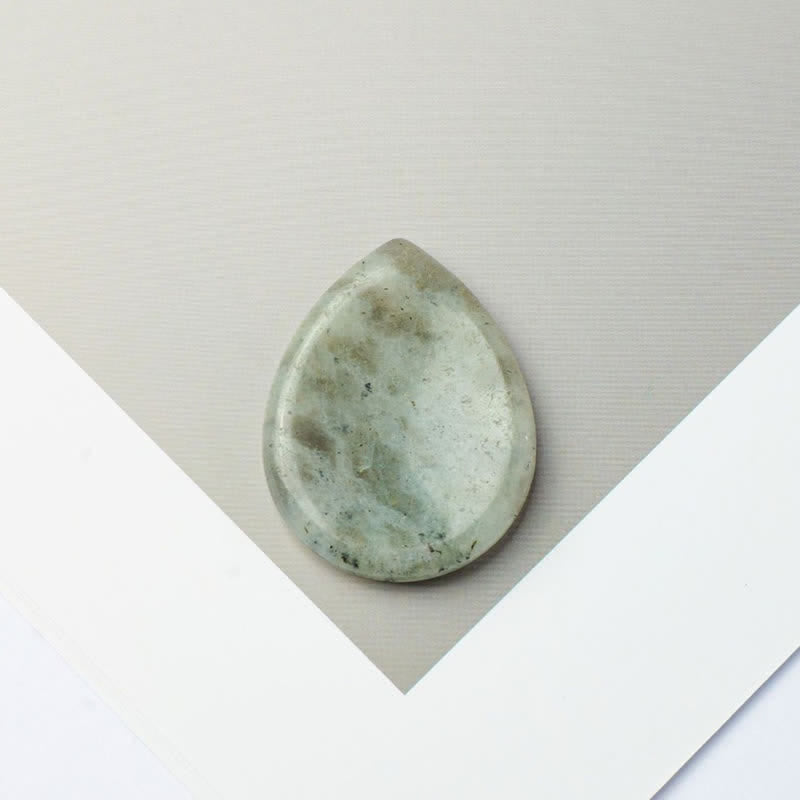 Buddha Stones Piedra antiestrés con forma de lágrima, cristal protector, decoración, 34*26*7,8 cm - Labradorita natural (el color puede variar) - 34*26*7,8 mm - image 27