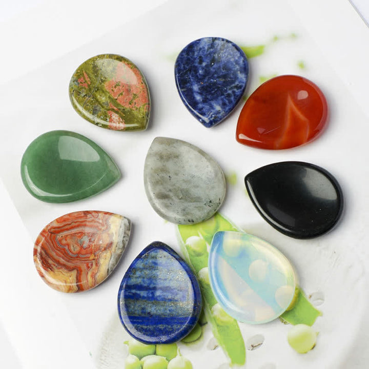 Buddha Stones Piedra antiestrés con forma de lágrima, cristal protector, decoración, 34*26*7,8 cm - image 0