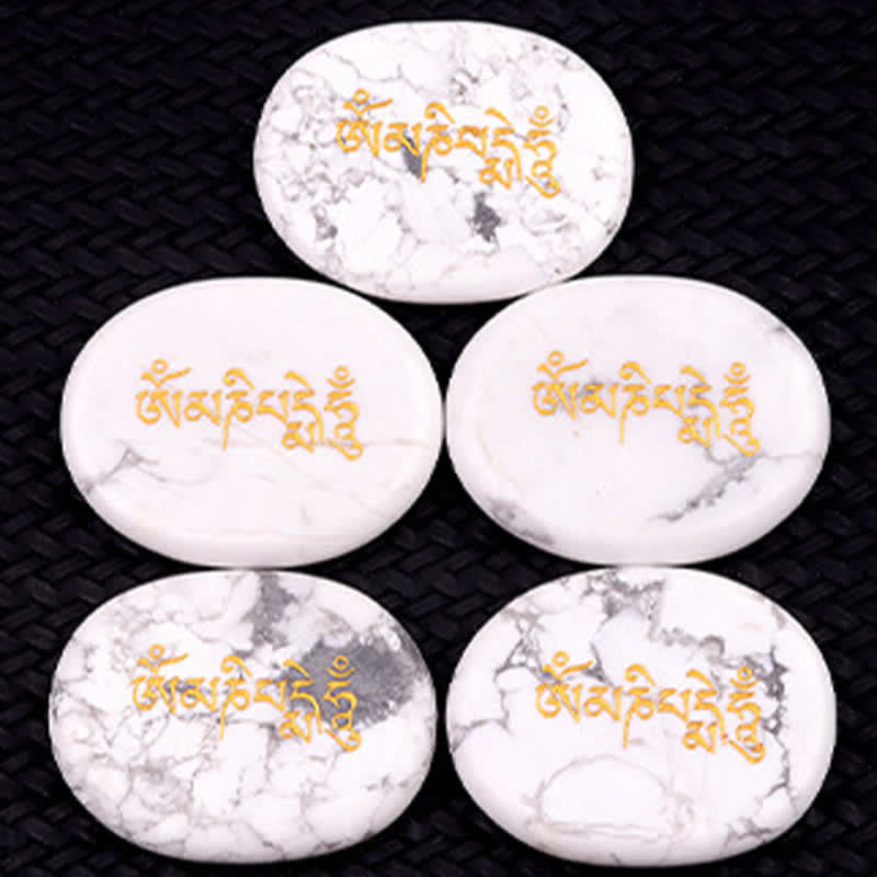 Buddha Stones Om Mani Padme Hum Amatista Ojo de Tigre Piedra de Palma Decoración Cristal 35*45mm - image 34