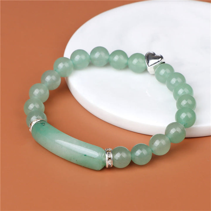 Buddha Stones Pulsera curativa de amatista, ojo de tigre, lapislázuli verde, aventurina, rodonita y jaspe dálmata - image 11