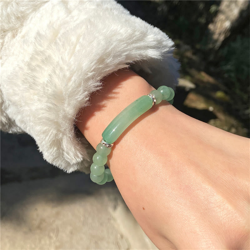 Buddha Stones Pulsera curativa de amatista, ojo de tigre, lapislázuli verde, aventurina, rodonita y jaspe dálmata - image 12