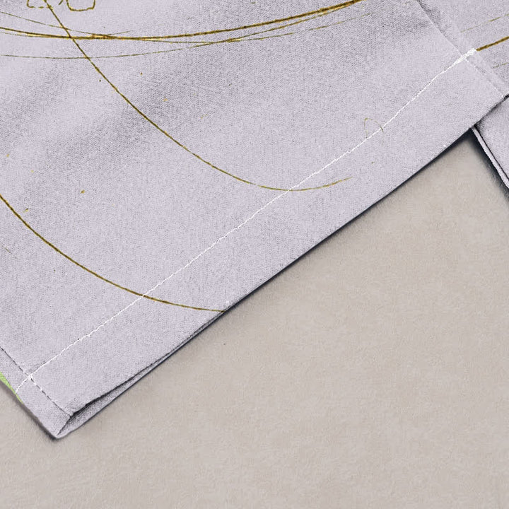 Buddha Stones Pantalones de mujer de algodón puro con estampado floral y mariposas estilo bohemio, cintura elástica y bolsillos. - image 1