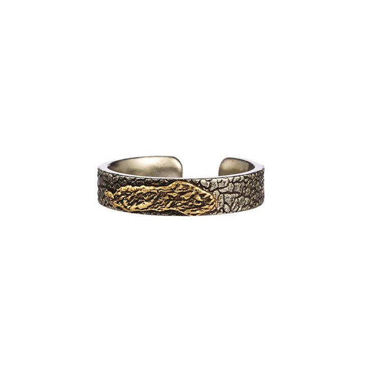 Buddha Stones Anillo de sabiduría ajustable de cobre con el símbolo del Garuda del Monte Everest - Patrón Lhamo Latso - image 12
