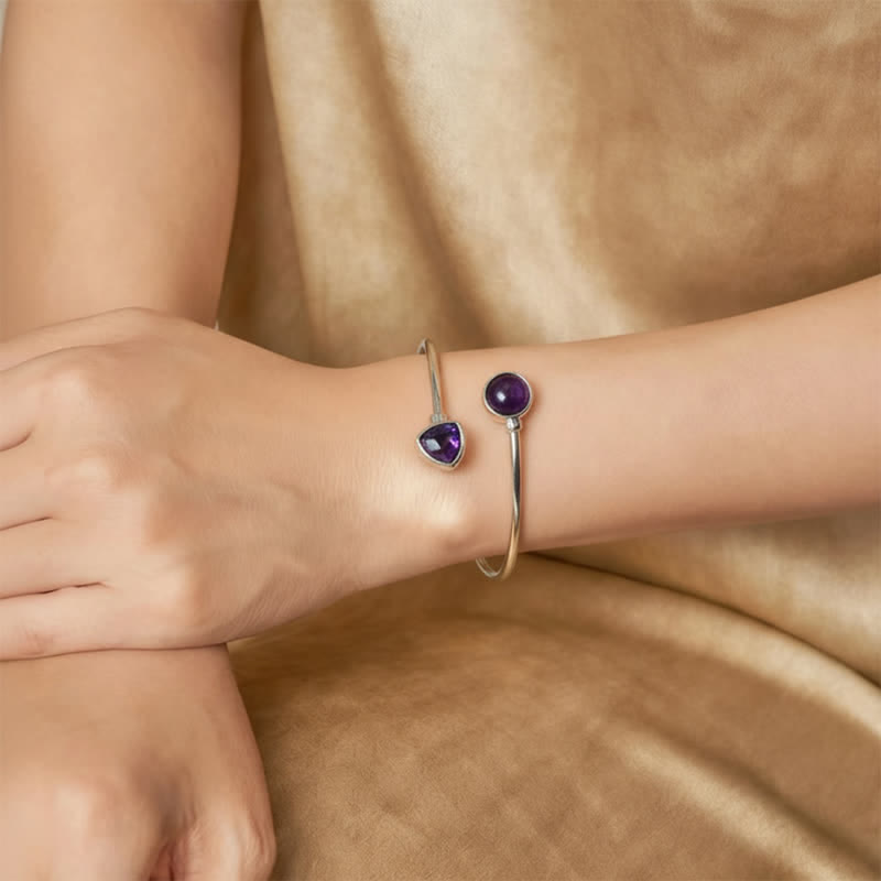 Buddha Stones Pulsera ajustable abierta con cristales variados de amazonita - image 18