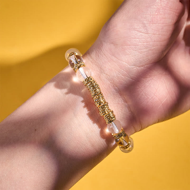 Buddha Stones Pulsera de protección con cuarzo citrino transparente natural para el viaje - image 4