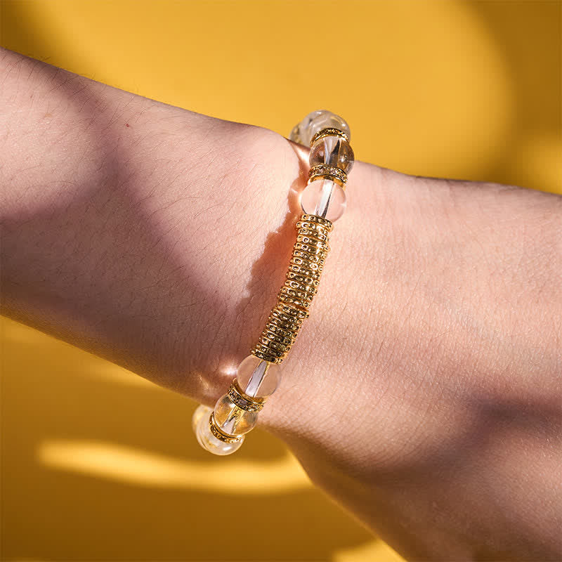 Buddha Stones Pulsera de protección con cuarzo citrino transparente natural para el viaje - image 9