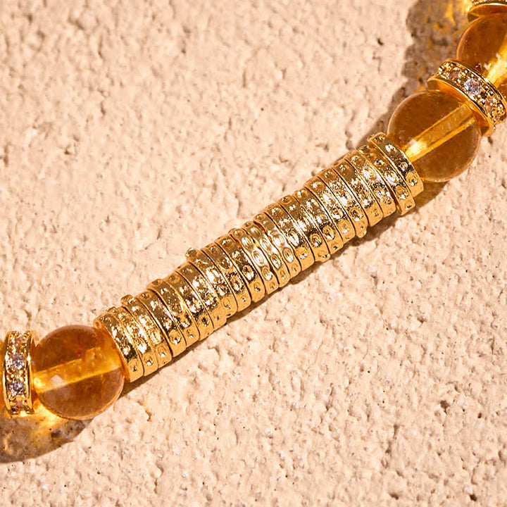 Buddha Stones Pulsera de protección con cuarzo citrino transparente natural para el viaje - image 13
