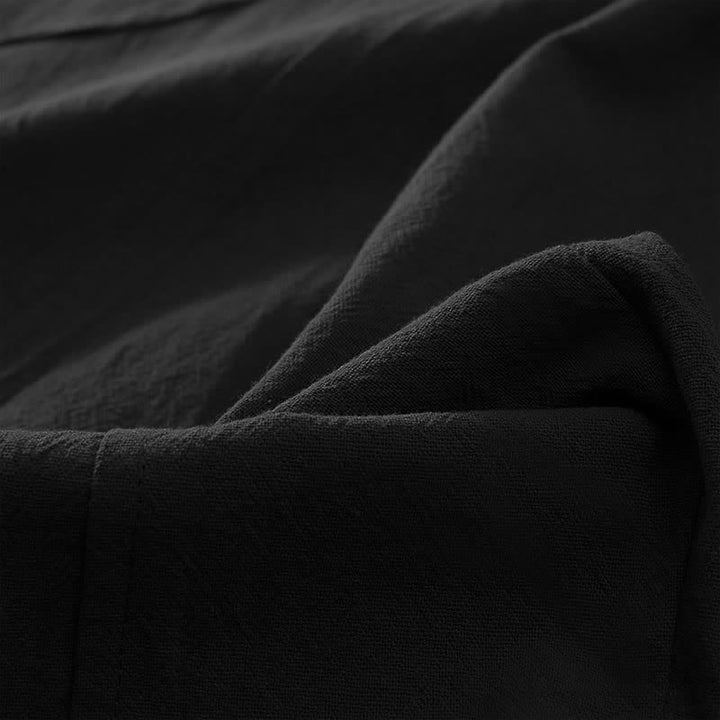 Buddha Stones Pantalones harem de algodón liso con cordón ajustable y bolsillos para mujer, estilo casual de primavera. - image 11