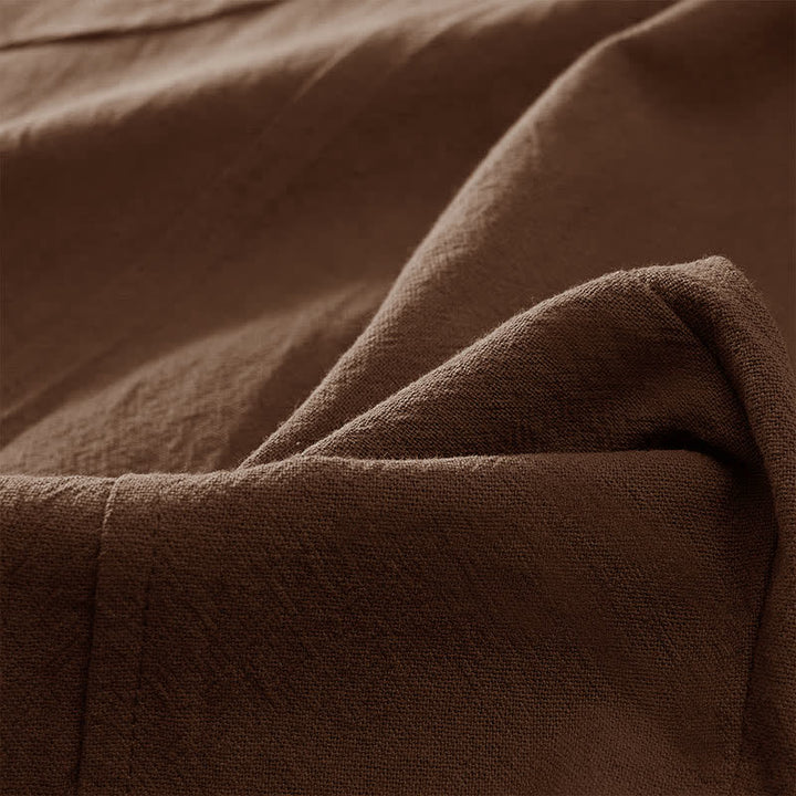 Buddha Stones Pantalones harem de algodón liso con cordón ajustable y bolsillos para mujer, estilo casual de primavera. - image 17