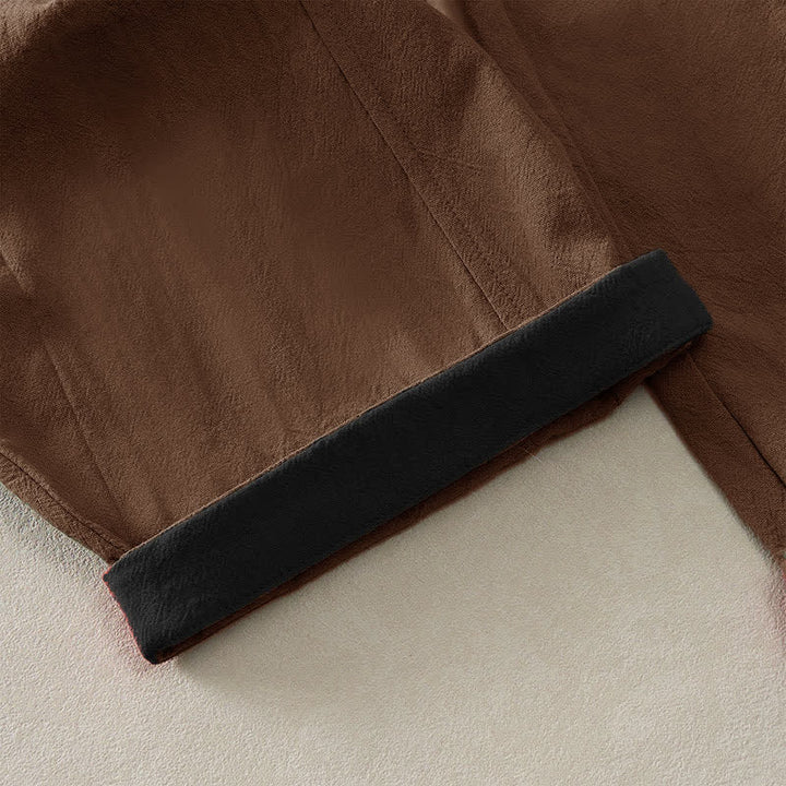 Buddha Stones Pantalones harem de algodón liso con cordón ajustable y bolsillos para mujer, estilo casual de primavera. - image 16