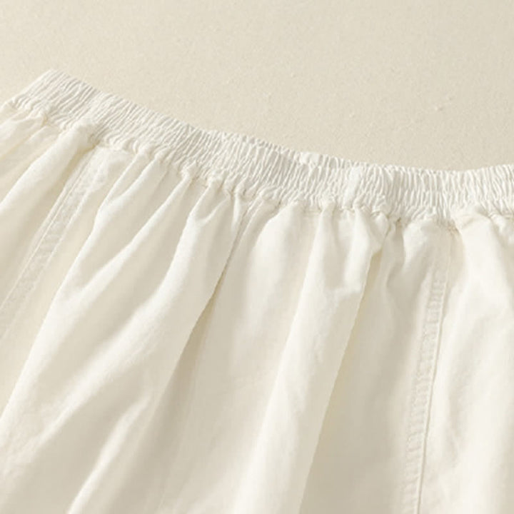 Buddha Stones Pantalones de verano informales para mujer con cintura elástica, corte ajustado y bolsillos. - image 12