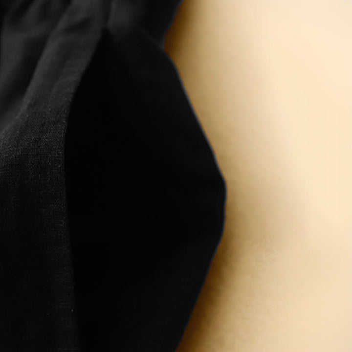 Buddha Stones Shorts minimalistas de verano para mujer con cintura elástica, botones y bolsillos. - image 12