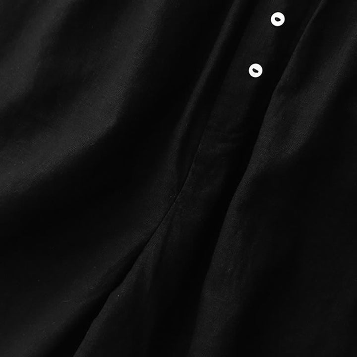 Buddha Stones Shorts minimalistas de verano para mujer con cintura elástica, botones y bolsillos. - image 14