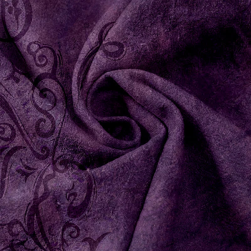 Pantalones de mujer con cintura elástica y bolsillos, estampado de vid y Buddha Stones. - image 3