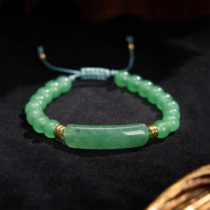 Buddha Stones Pulsera de transformación positiva con aventurina verde amatista, ojo de tigre y cuarzo fresa - image 5
