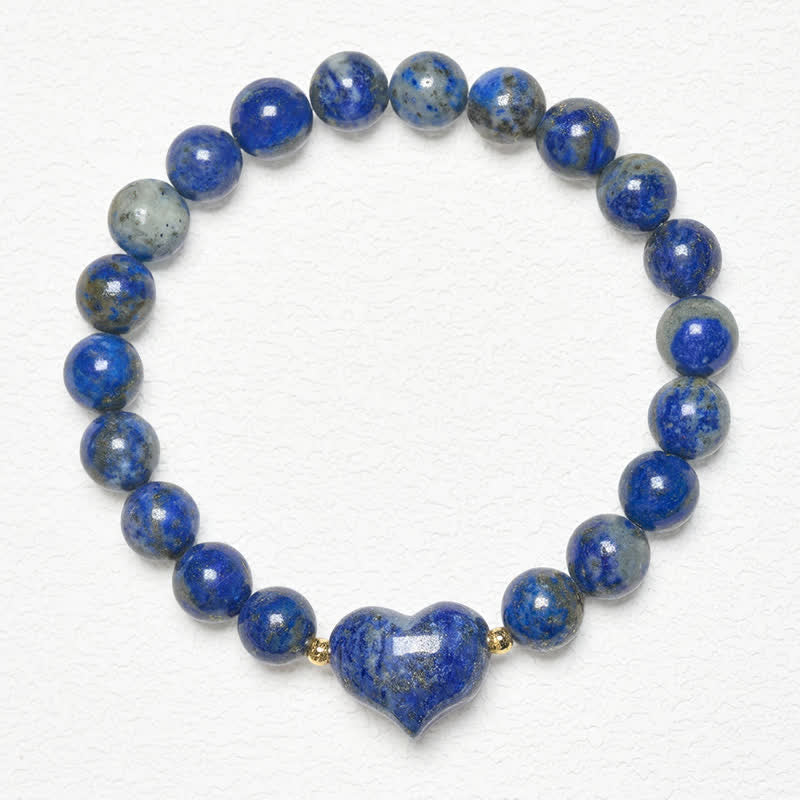 Buddha Stones Pulsera espiritual de corazón de amor con aventurina verde amatista natural, ojo de tigre y cuarzo fresa. - image 37