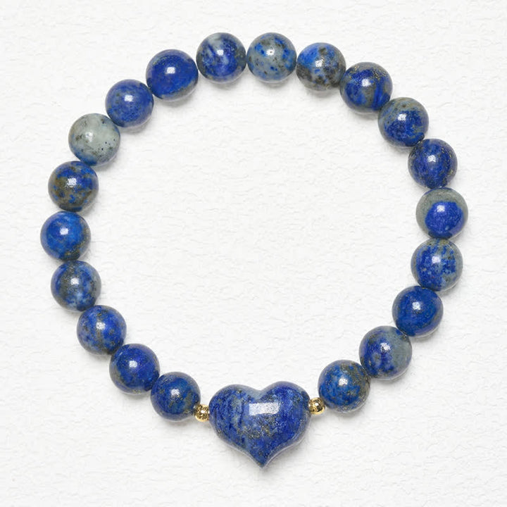 Buddha Stones Pulsera espiritual de corazón de amor con aventurina verde amatista natural, ojo de tigre y cuarzo fresa. - image 37