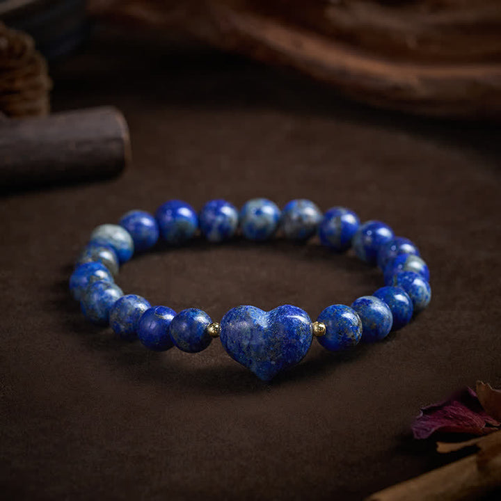 Buddha Stones Pulsera espiritual de corazón de amor con aventurina verde amatista natural, ojo de tigre y cuarzo fresa. - image 38