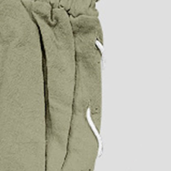 Pantalones cortos tipo bermudas Buddha Stones de verano con cordón ajustable y abertura lateral, color liso, para hombre, con bolsillos. - image 31