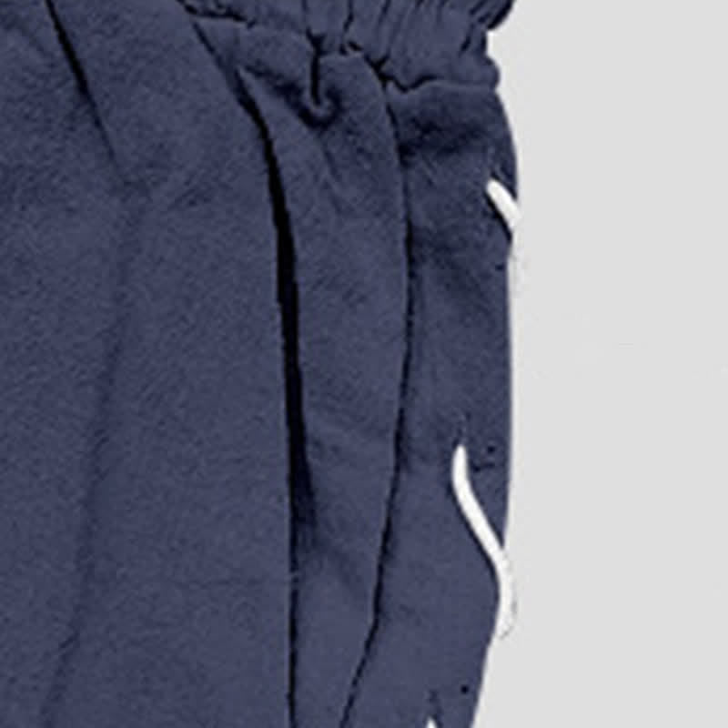 Pantalones cortos tipo bermudas Buddha Stones de verano con cordón ajustable y abertura lateral, color liso, para hombre, con bolsillos. - image 47
