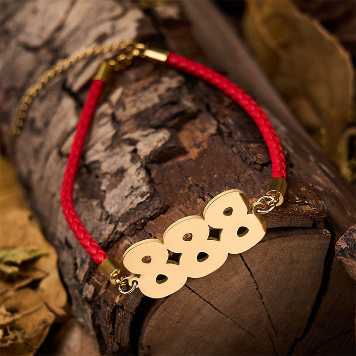 Buddha Stones Pulsera de fe ajustable de acero de titanio con números angelicales - image 20