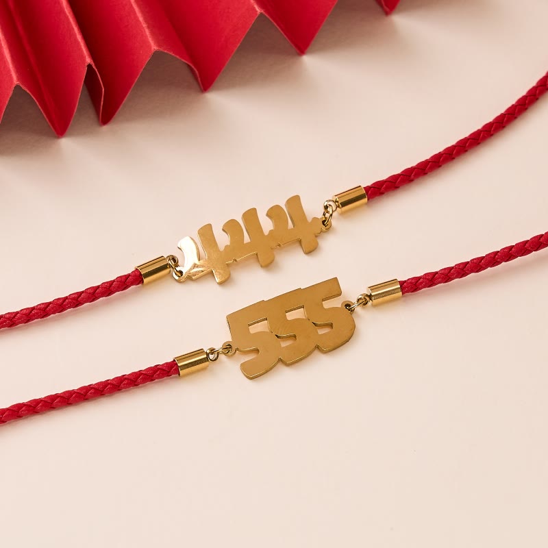 Buddha Stones Pulsera de fe ajustable de acero de titanio con números angelicales - image 25