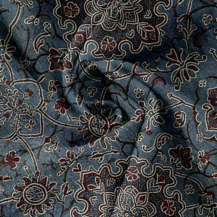 Buddha Stones Pantalones de mujer de algodón puro con estampado floral bohemio, cintura elástica y bolsillos. - image 2