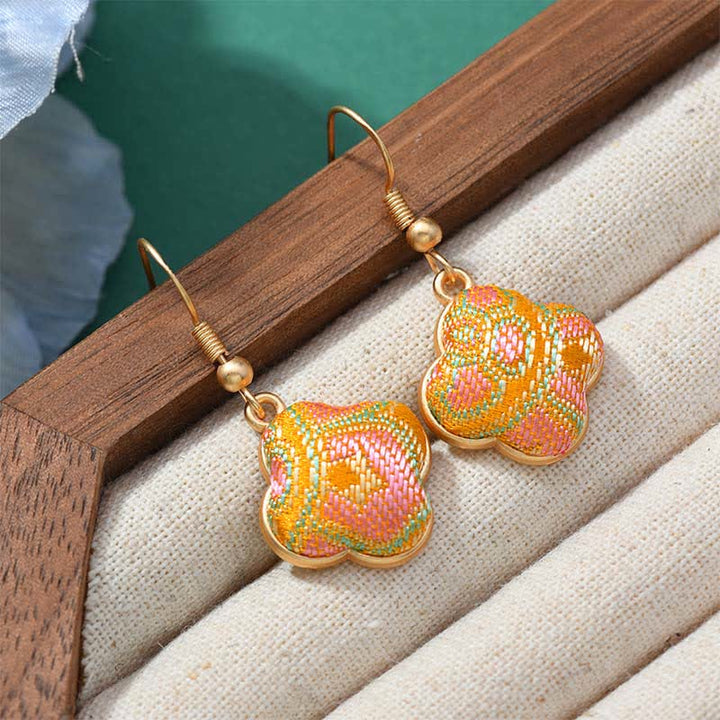 Buddha Stones Pendientes colgantes Song Brocade Colorful Tone Floral Prosperity - image 10