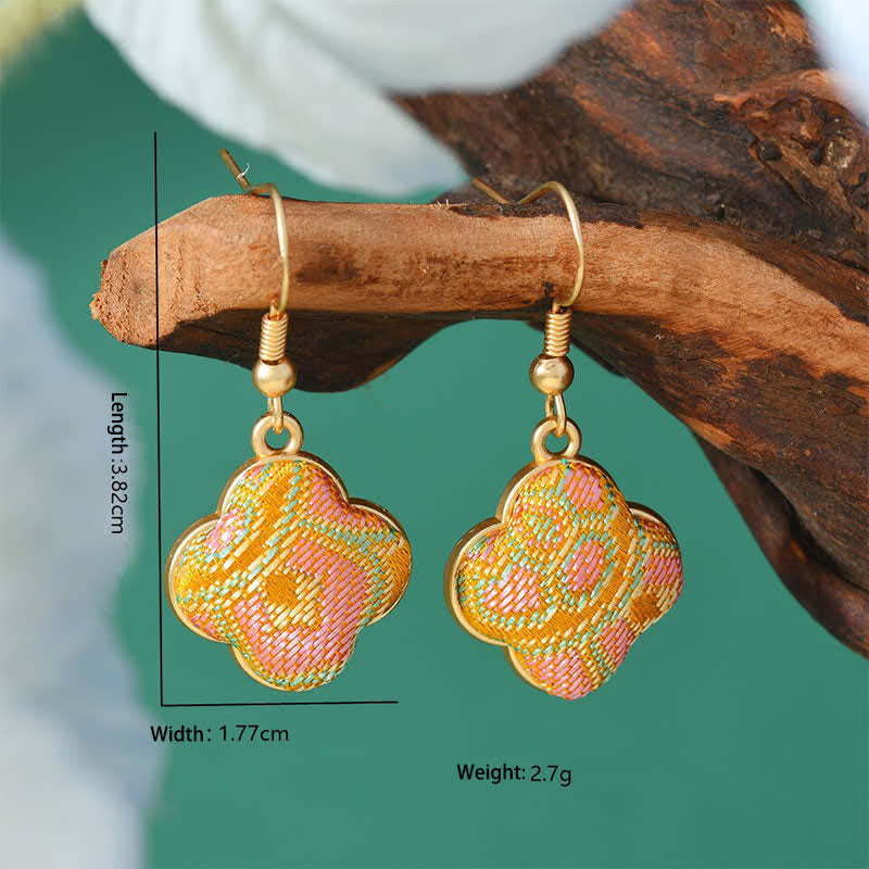 Buddha Stones Pendientes colgantes Song Brocade Colorful Tone Floral Prosperity - flor - Brocado de canciones (Prosperidad♥Armonía) - image 2