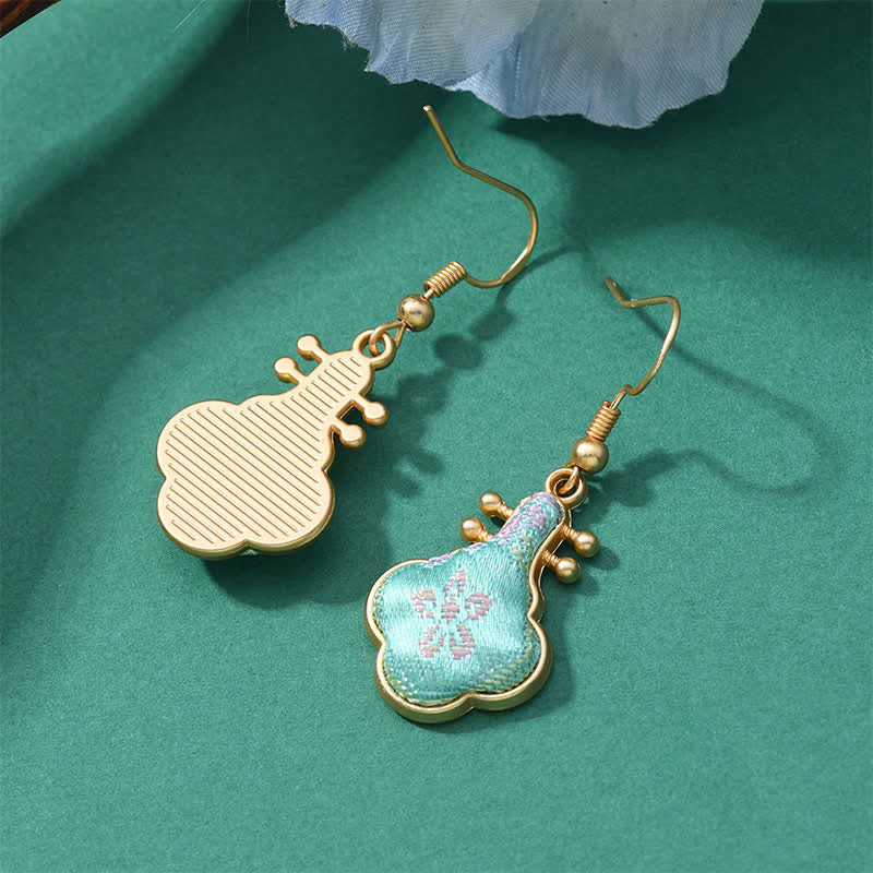 Buddha Stones Pendientes colgantes Song Brocade Colorful Tone Floral Prosperity - image 14