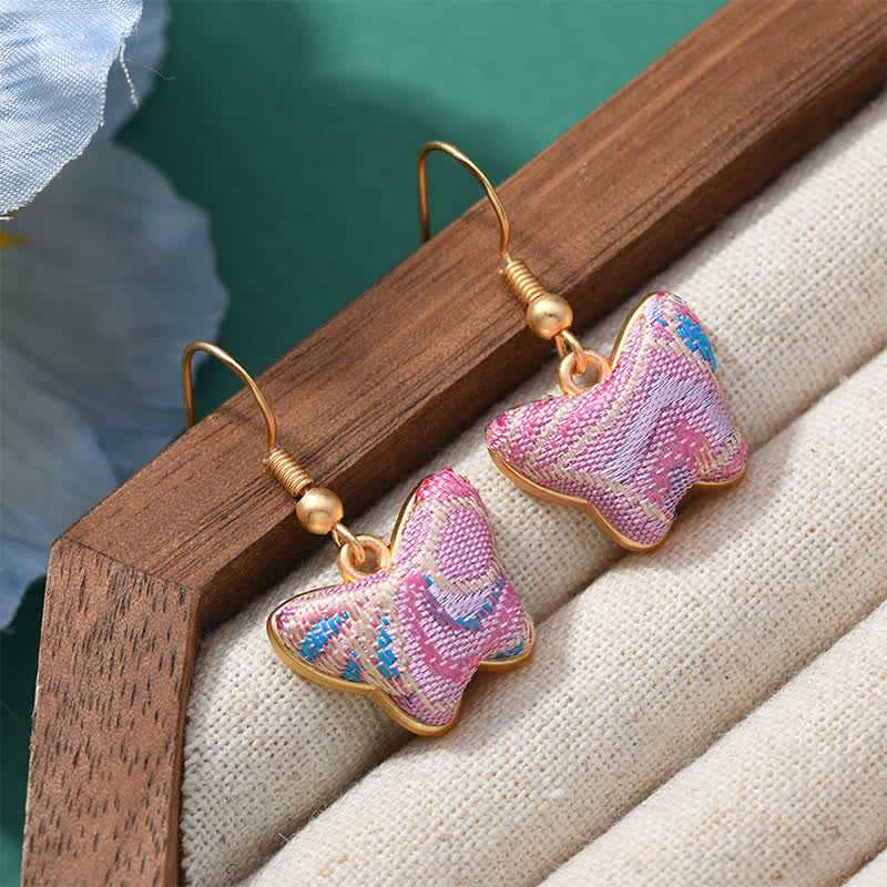 Buddha Stones Pendientes colgantes Song Brocade Colorful Tone Floral Prosperity - image 9