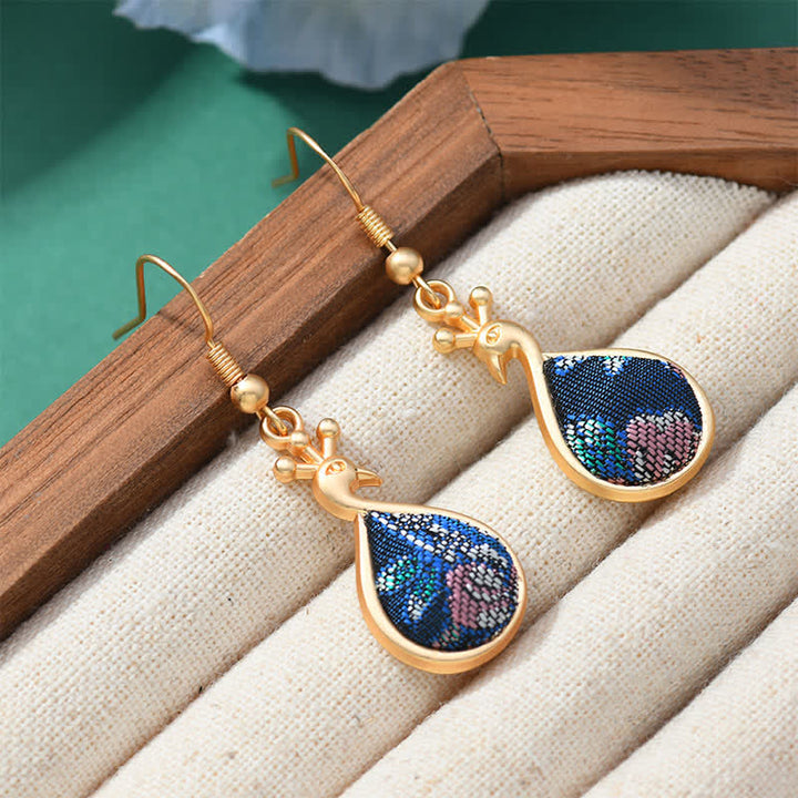 Buddha Stones Pendientes colgantes Song Brocade Colorful Tone Floral Prosperity - image 13