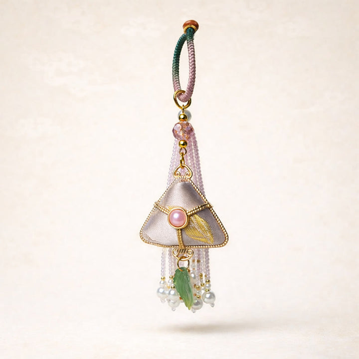 Buddha Stones Llavero Song Brocade Zongzi Leaf Balance - image 5