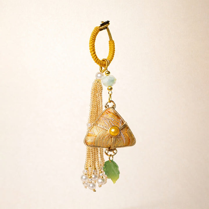 Buddha Stones Llavero Song Brocade Zongzi Leaf Balance - image 7