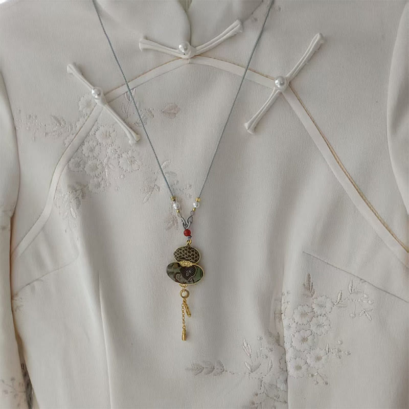 Buddha Stones Collar elegante de calabaza brocada Song - image 1