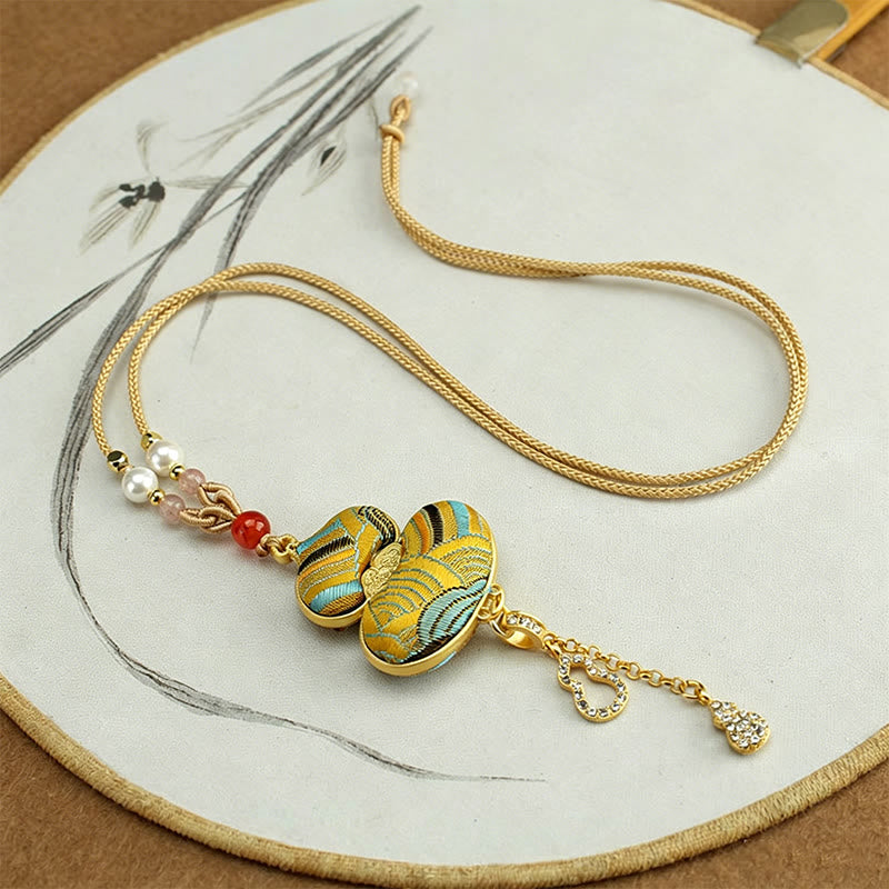 Buddha Stones Collar elegante de calabaza brocada Song - image 4