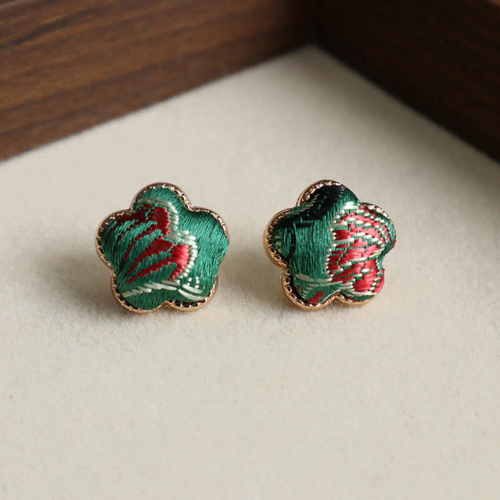 Buddha Stones Pendientes Song Brocade Flower Balance - image 0