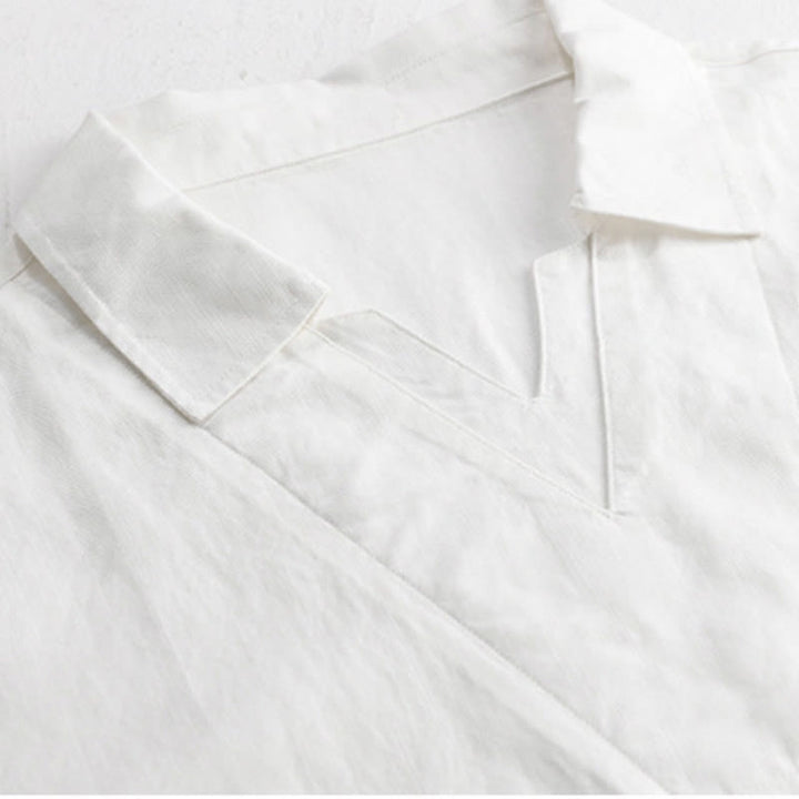 Buddha Stones Camisas de hombre lisas, informales y de estilo veraniego para hombre. - image 11