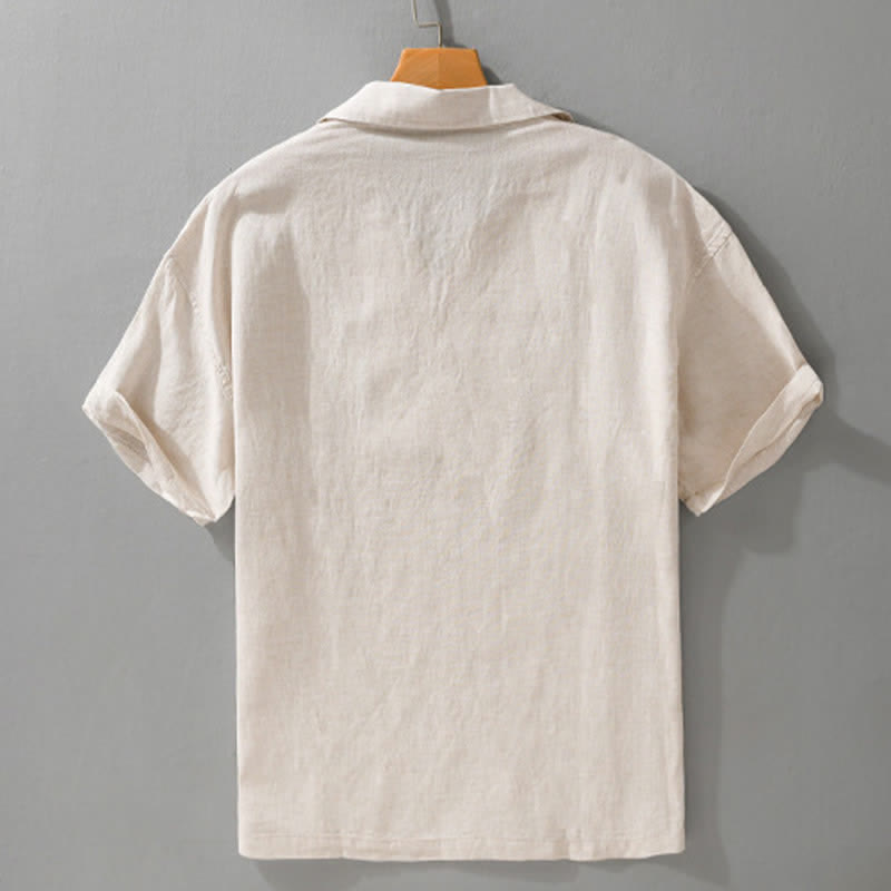 Buddha Stones Camisas de hombre lisas, informales y de estilo veraniego para hombre. - image 1