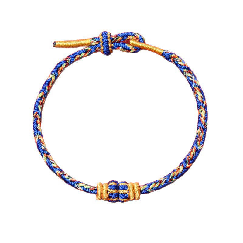 Buddha Stones Pulsera de hilo tejida a mano con diseño de pez koi para la buena suerte - image 10
